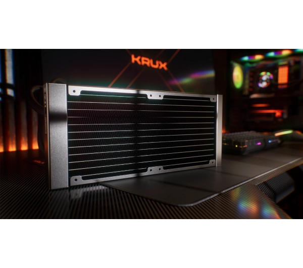 Krux HydroGlance 240 ARGB LCD Czarny - Kup na Raty - RRSO 0%