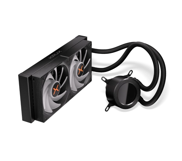 Krux HydroGlance 240 ARGB LCD Czarny - Kup na Raty - RRSO 0%