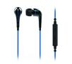 Słuchawki przewodowe SoundMAGIC ES11S - dokanałowe - mikrofon - czarno-niebieski