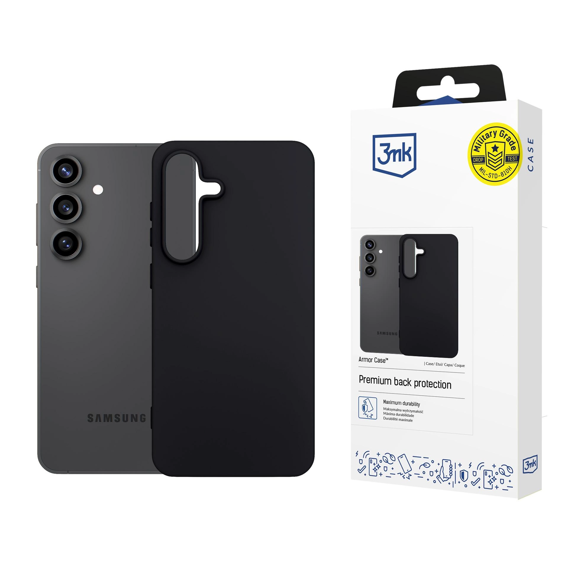 Etui 3mk Matt Case do Samsung Galaxy S25 FE Czarny
