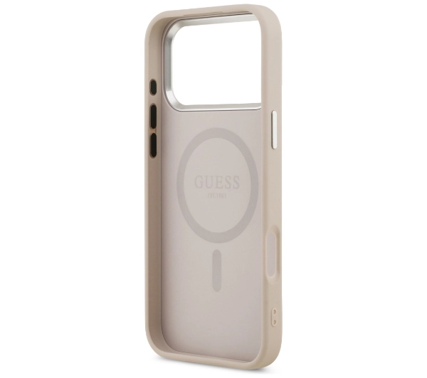 Guess Triangle Logo MagSafe do iPhone 17 Pro Różowy
