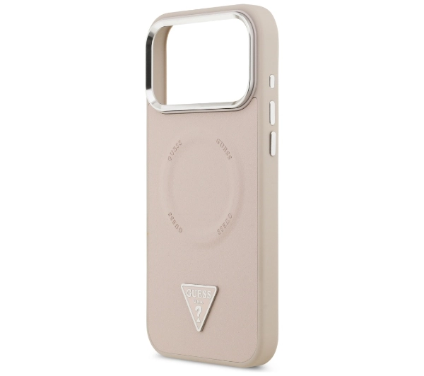 Guess Triangle Logo MagSafe do iPhone 17 Pro Różowy