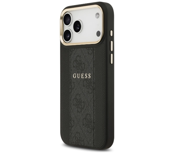 Guess 4G Stripe MagSafe do iPhone 17 Pro Max czarny