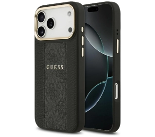 Guess 4G Stripe MagSafe do iPhone 17 Pro Max czarny