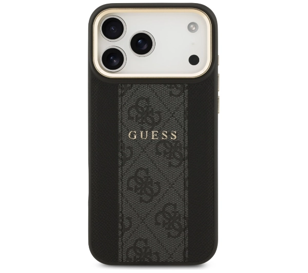 Guess 4G Stripe MagSafe do iPhone 17 Pro Max czarny