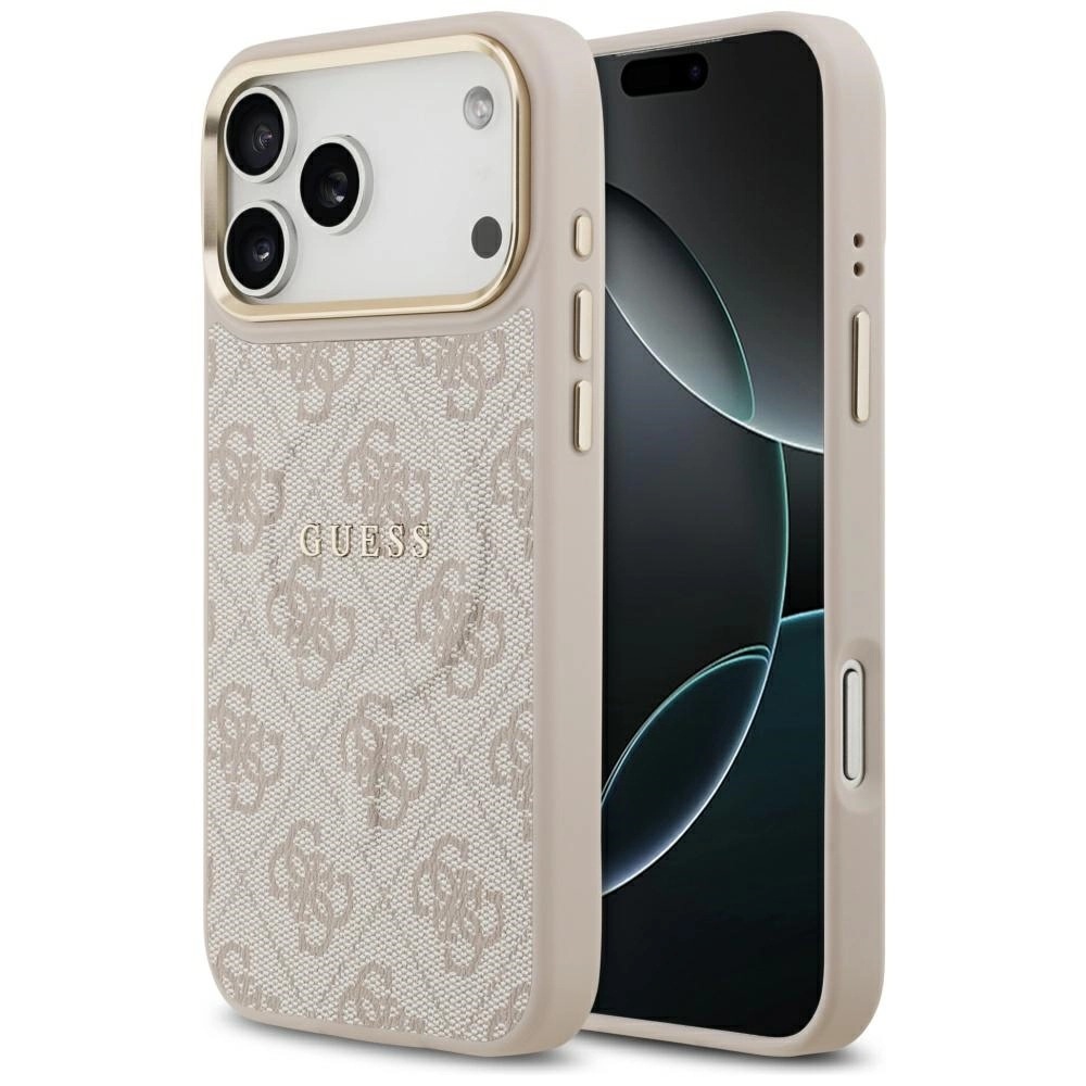 Etui Guess 4G PU Classic Logo MagSafe do iPhone 17 Pro Max różowy