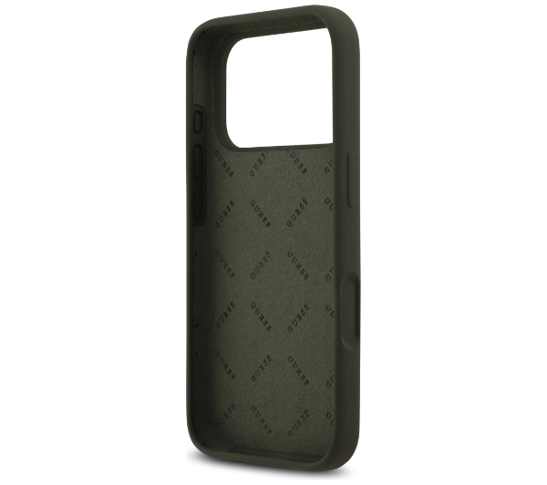 Guess Silicone Big 4G Script do iPhone 17 Pro Max khaki