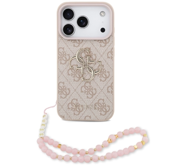 Guess 4G Strap 4G Classic Logo do iPhone 17 Pro różowy