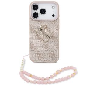 Guess 4G Strap 4G Classic Logo do iPhone 17 Pro różowy