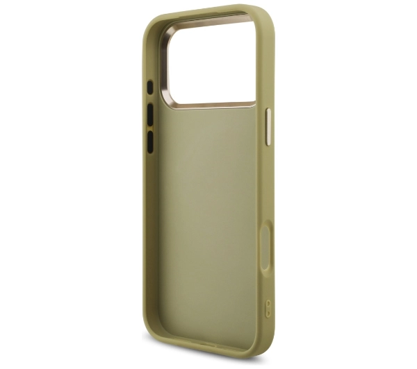 Guess Fixed Glitter Big 4G Metal Frame do iPhone 17 Pro Max złoty