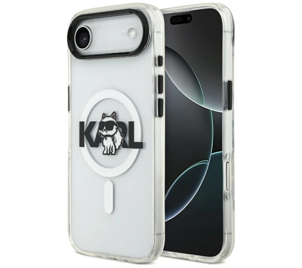 Karl Lagerfeld IML Choupette Sketch Logo MagSafe do iPhone Air Przezroczysty