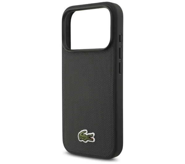 Lacoste Iconic Petit Pique Woven Logo MagSafe do iPhone 17 Pro sinople