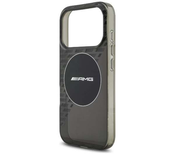 AMG Double Layer Transparent Smocked MagSafe do iPhone 17 Pro czarny