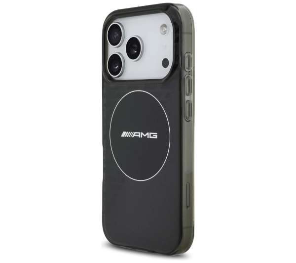 AMG Double Layer Transparent Smocked MagSafe do iPhone 17 Pro czarny
