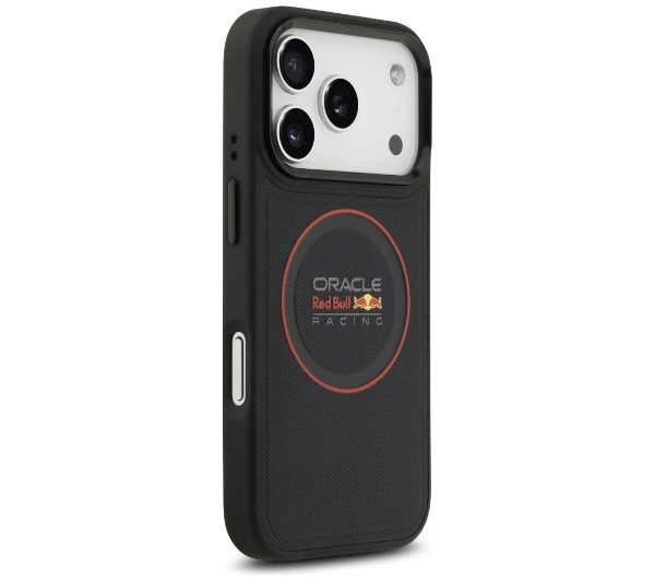 Red Bull Racing Meshed Red Ring & Metal Buttons MagSafe do iPhone 17 Pro Granatowy