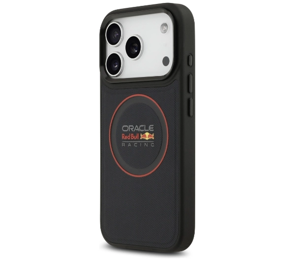 Red Bull Racing Meshed Red Ring & Metal Buttons MagSafe do iPhone 17 Pro Granatowy