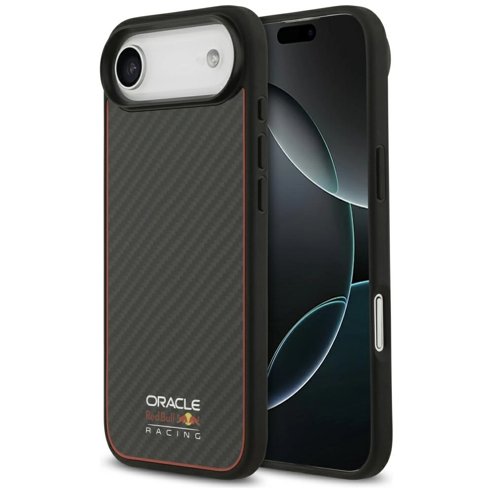 Etui Red Bull Racing Kevlar Logo Matt MagSafe do iPhone Air Czarny
