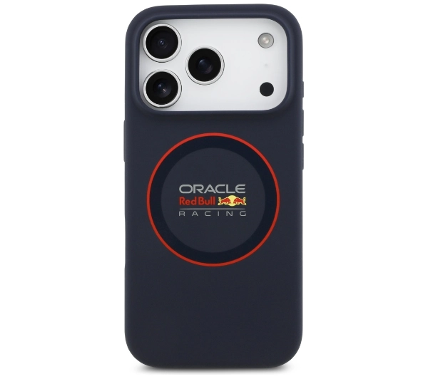 Red Bull Racing Silicone Red Ring MagSafe do iPhone 17 Pro Granatowy