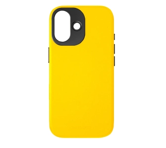 Etui Yaxo Leather Gear Slim Case MagSafe do iPhone 17 Żółty