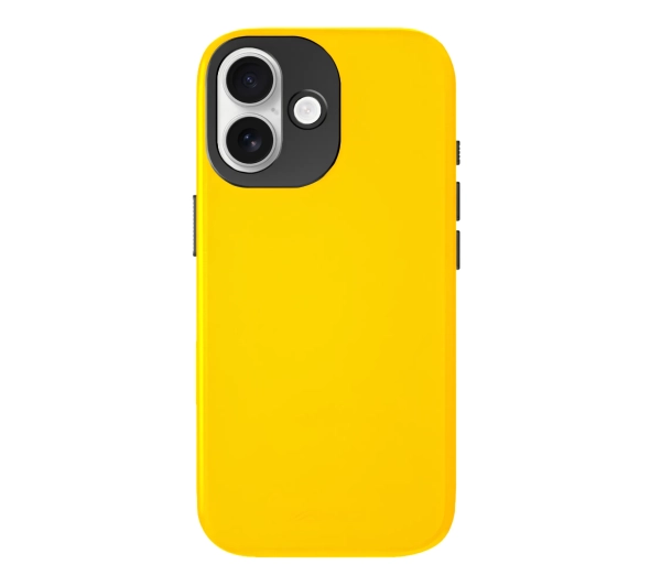 Yaxo Leather Gear Slim Case MagSafe do iPhone 17 Żółty