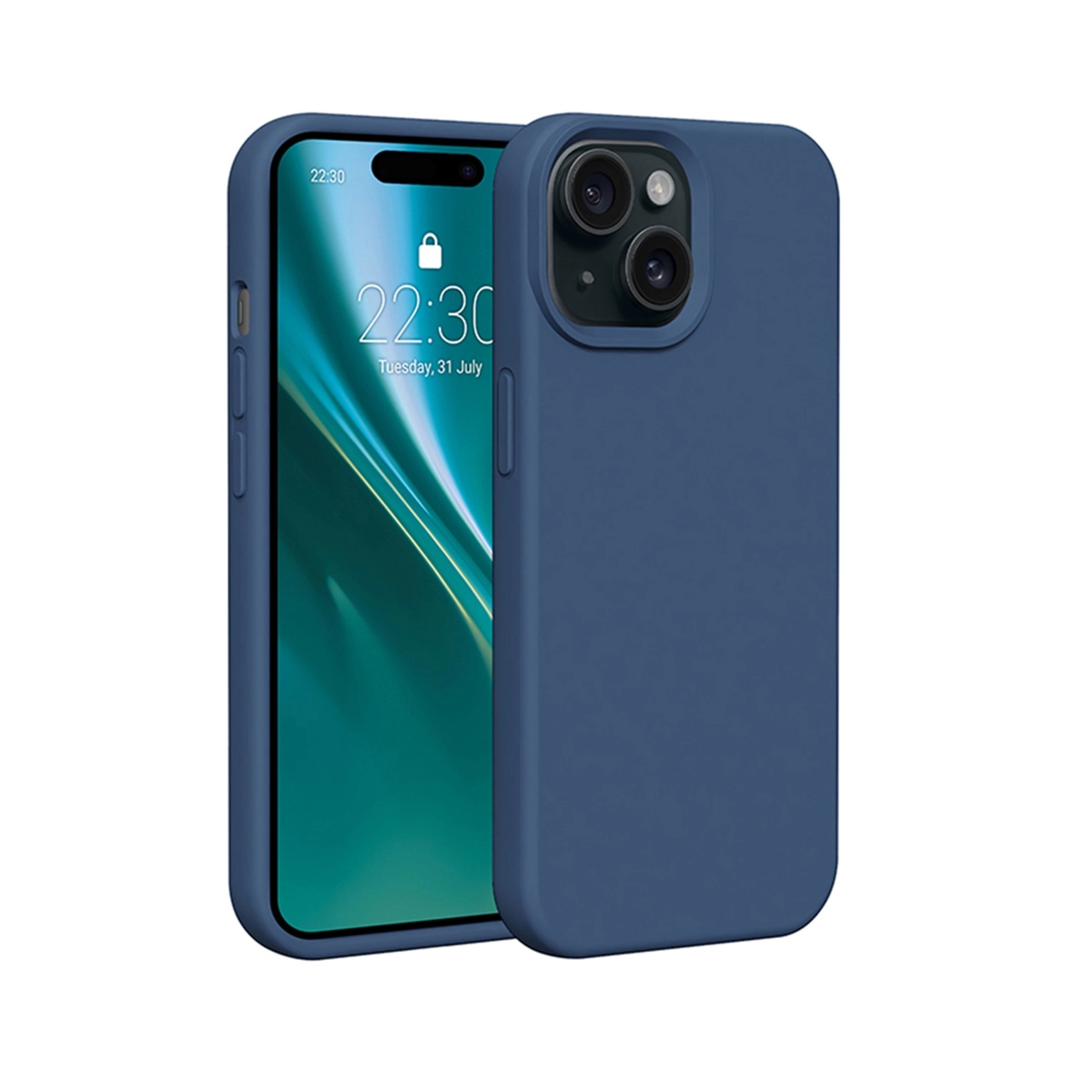 Etui Etteri Silicone Case do iPhone 15 Niebieski