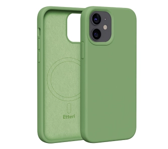 Etui Etteri Silicone Case do iPhone 12 Zielony