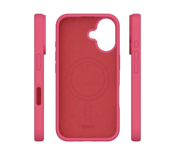 Etteri Silicone Case do iPhone 16 Malinowy