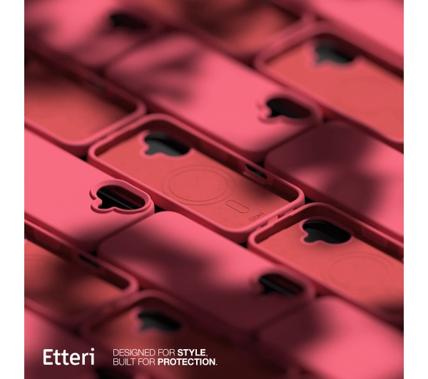 Etteri Silicone Case do iPhone 16 Malinowy