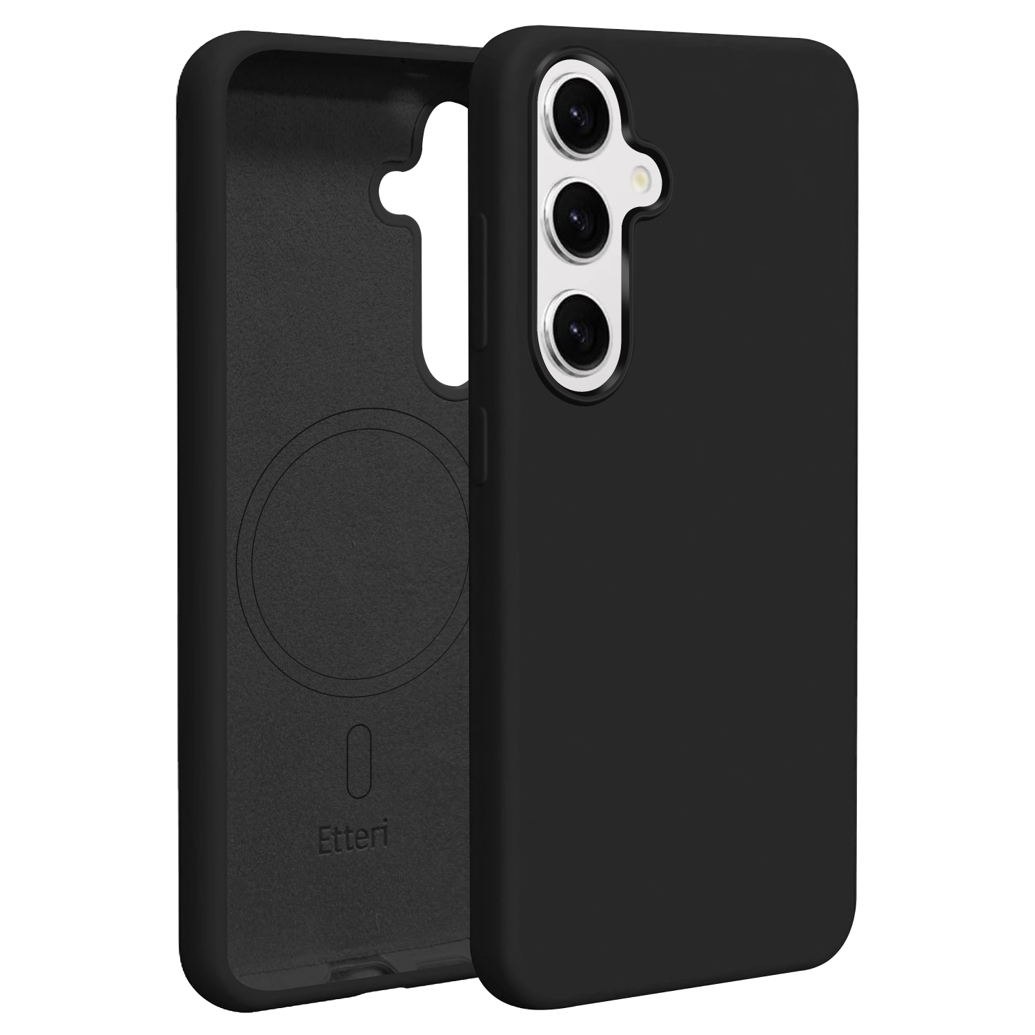 Etui Etteri Silicone Case do Galaxy S25 Czarny
