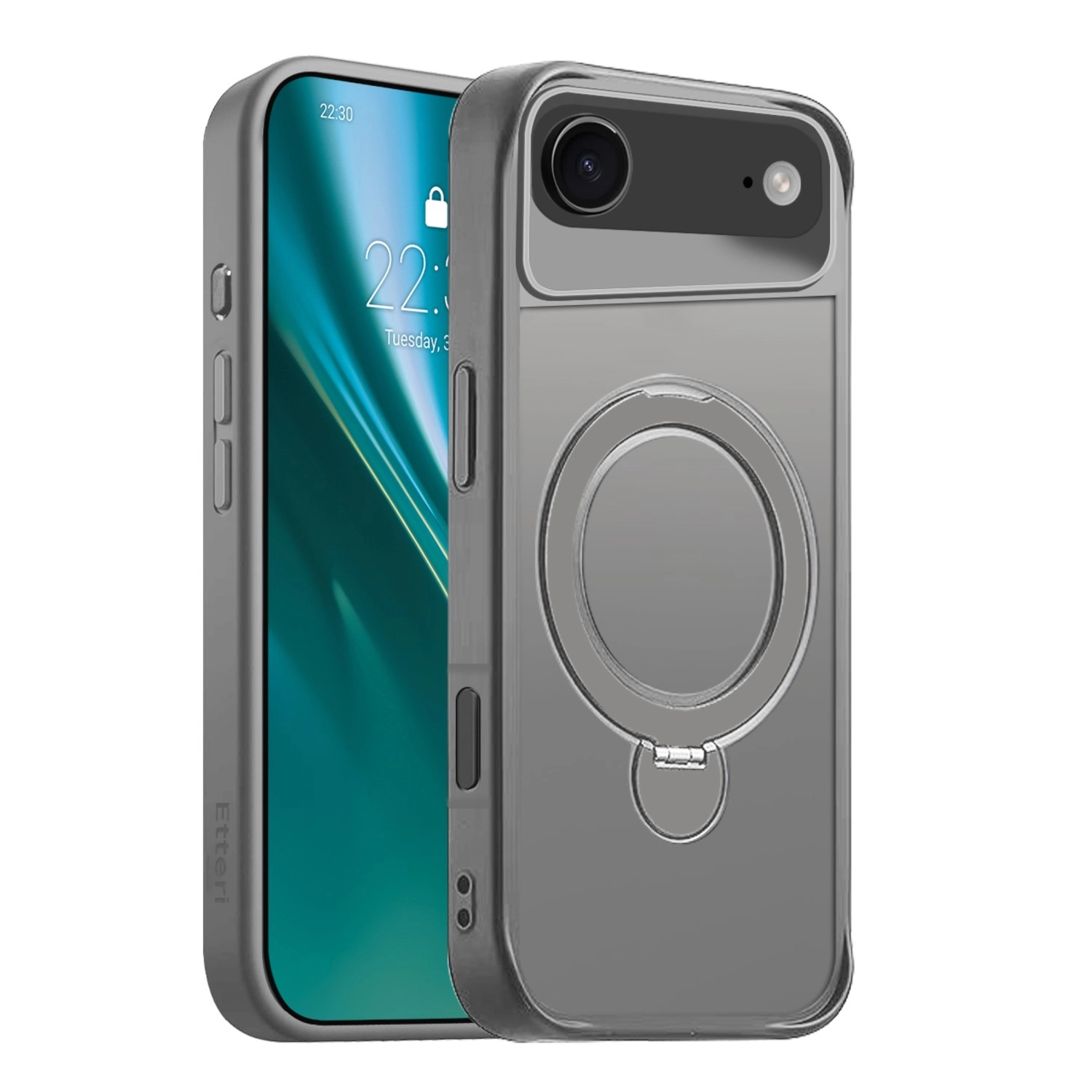Etui Etteri Matt Mag Ring do iPhone Air Szary