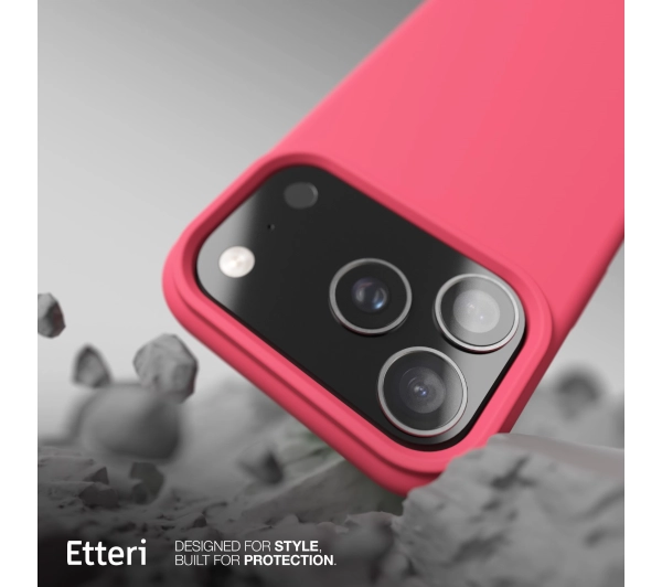 Etteri Silicone Case do iPhone 17 Pro Malinowy