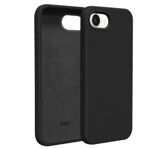 Etui Etteri Silicone Mag do iPhone 16e / 17e Czarny