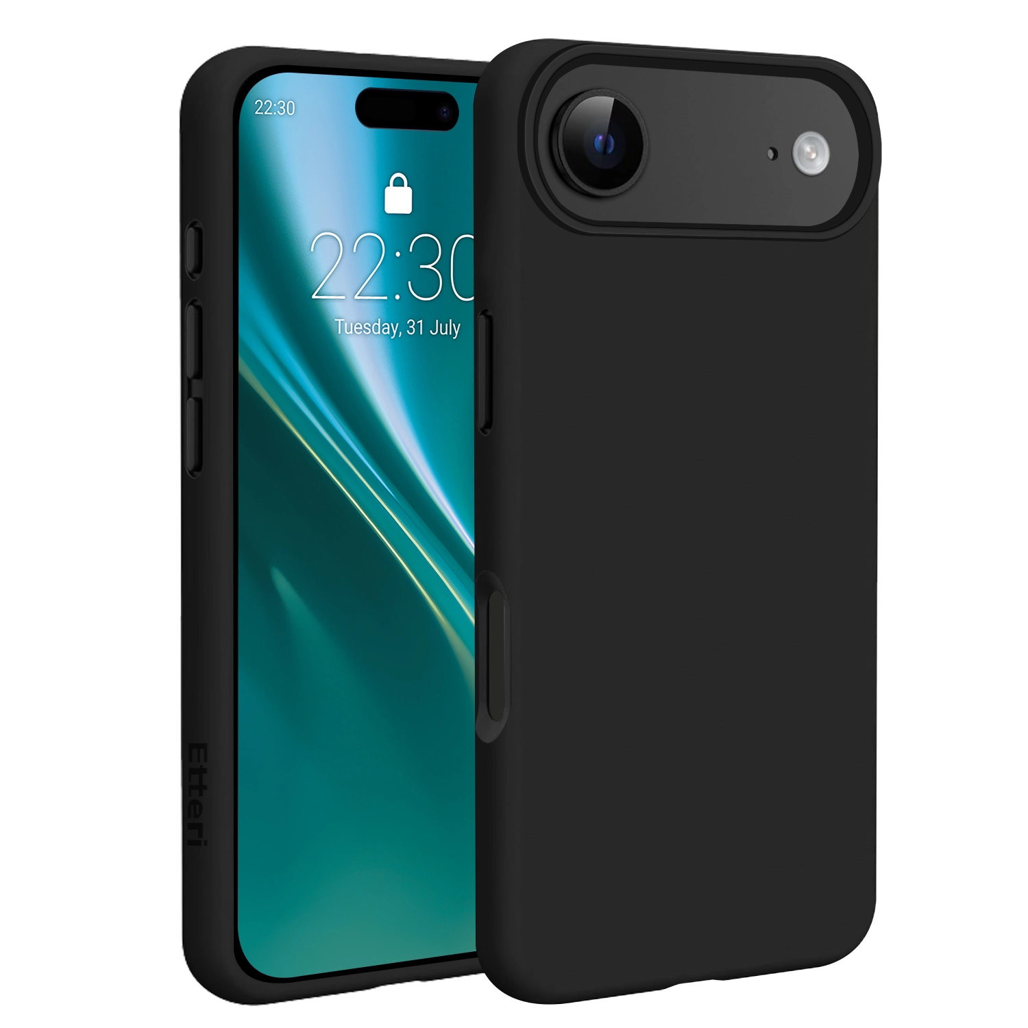 Etui Etteri Silicone Case do iPhone 17 Czarny