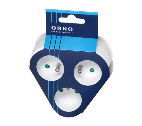 Orno OR-AE-13178 3 gniazda Biały