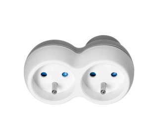 Orno OR-AE-13238 2 gniazda Biło-szary