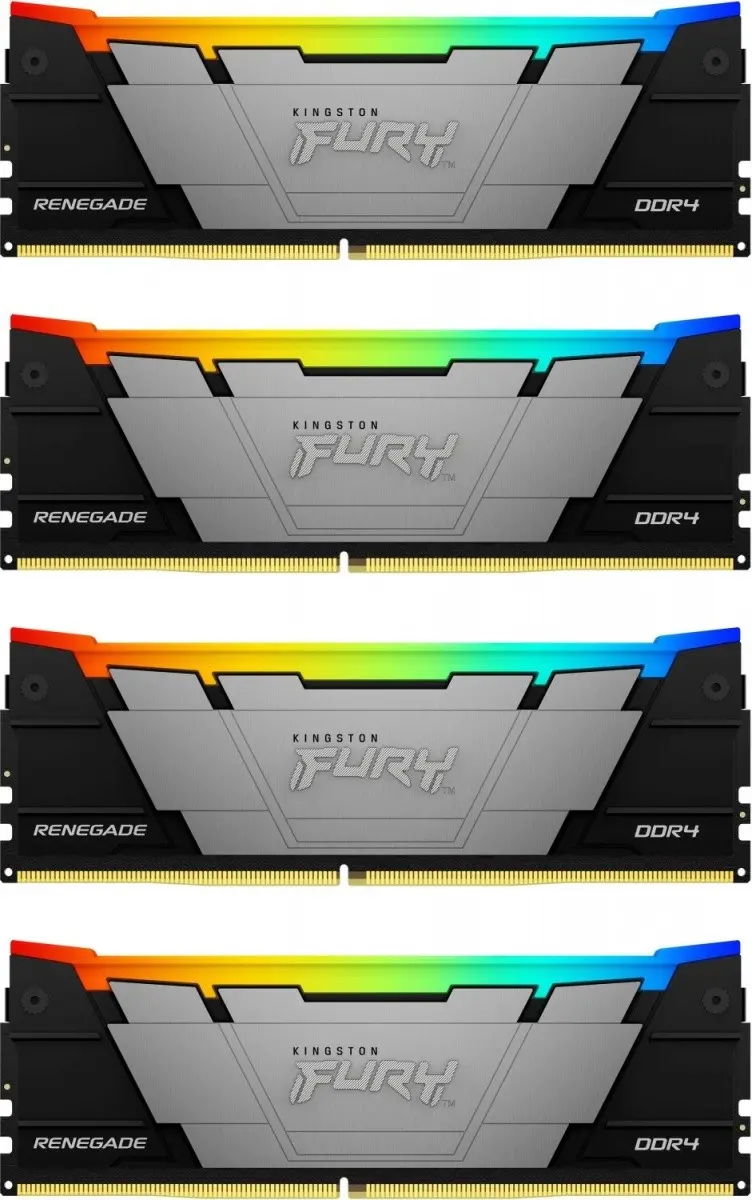 Pamięć RAM Kingston FURY Renegade RGB DDR4 32GB (4 x8GB) 3600 CL16 Szary