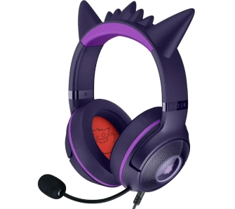 Słuchawki przewodowe z mikrofonem Razer Kraken Kitty V2 Pokémon Gengar Edition Nauszne Fioletowy