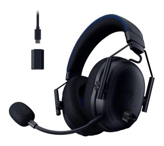 Słuchawki bezprzewodowe z mikrofonem Razer BlackShark V3 Pro do PlayStation ANC Nauszne Czarny