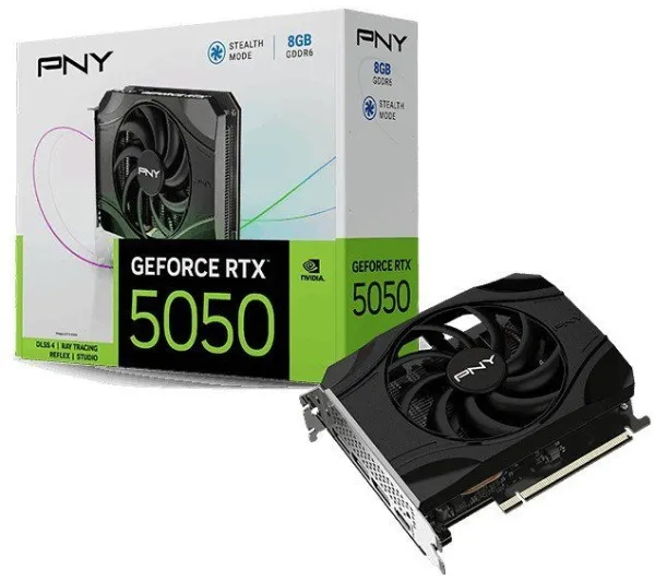 PNY GeForce RTX 5050 Single Fan 8GB GDDR6 128bit DLSS 4