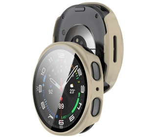 Bizon ze szkłem do Samsung Galaxy Watch 8 44 mm beżowy