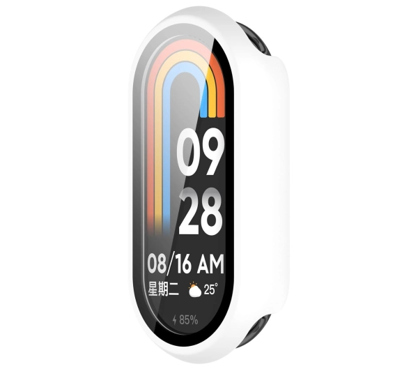 Bizon ze szkłem do Xiaomi Smart Band 10 biały