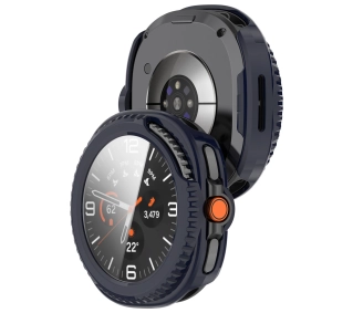 Bizon ze szkłem do Samsung Galaxy Watch 8 Classic 46 mm niebieski