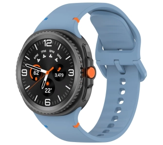 Pasek Bizon Strap Watch Silicone G do Samsung Galaxy Watch 8 40 mm / 44 mm / Samsung Galaxy Watch 8 Classic 46 mm niebieski