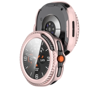 Bizon ze szkłem do Samsung Galaxy Watch 8 Classic 46 mm jasnoróżowy