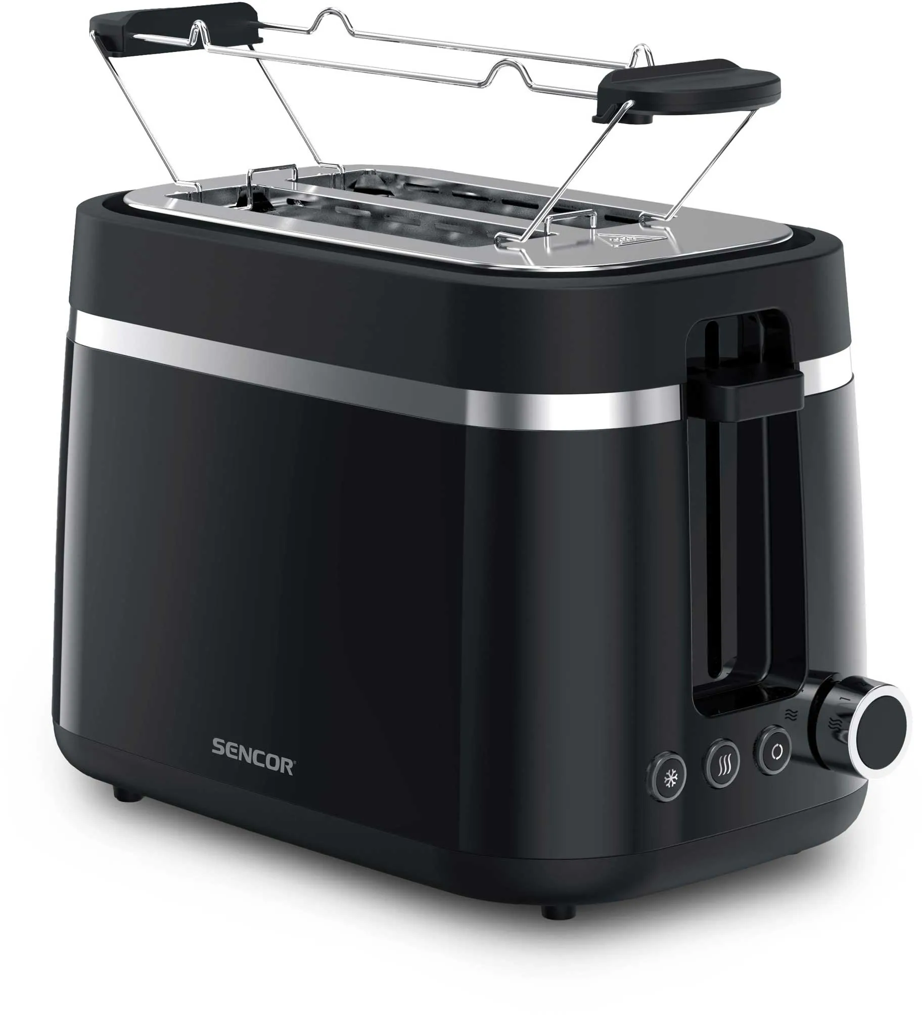 Toster Sencor STS 2710BK Ruszt do bułek Rozmrażanie 850W