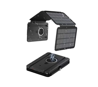 Powerbank solarny PowerNeed ES10000-4 z odłączanym panelem 10000mAh 15W Czarny