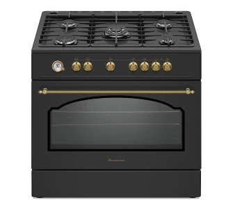 Kuchnia gazowo-elektryczna Ravanson KWGE-90AR Termoobieg Rożen