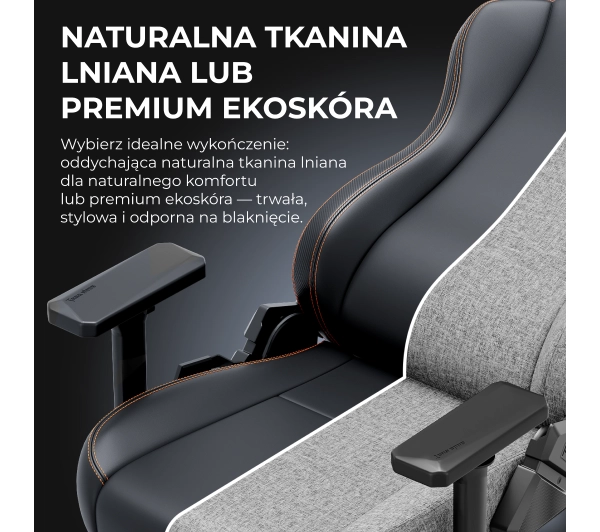 Anda Seat Kaiser 3E XL Gamingowy do 150kg Tkanina Ciemnoszary - Kup na Raty - RRSO 0%