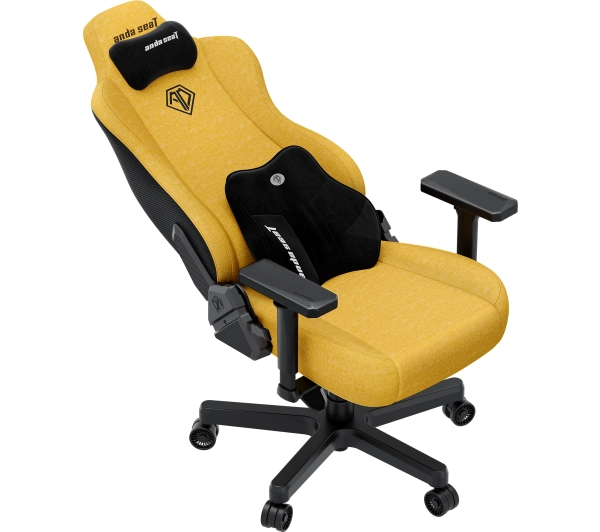 Anda Seat Kaiser 3E XL Gamingowy do 150kg Tkanina Żółty - Kup na Raty - RRSO 0%
