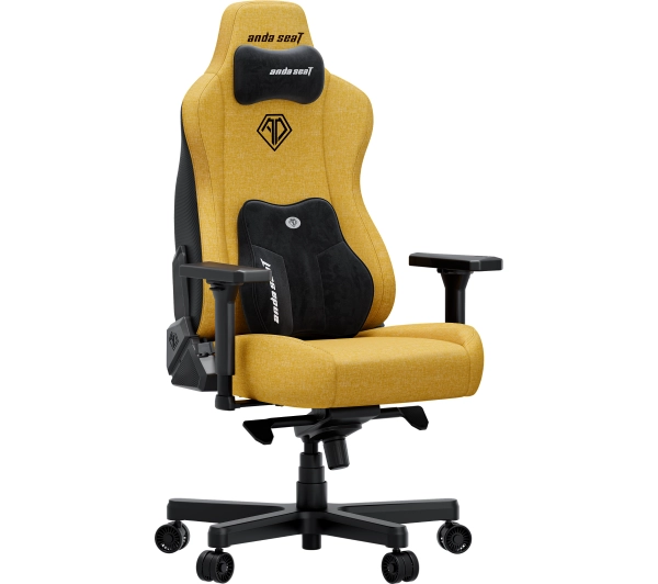 Anda Seat Kaiser 3E XL Gamingowy do 150kg Tkanina Żółty - Kup na Raty - RRSO 0%